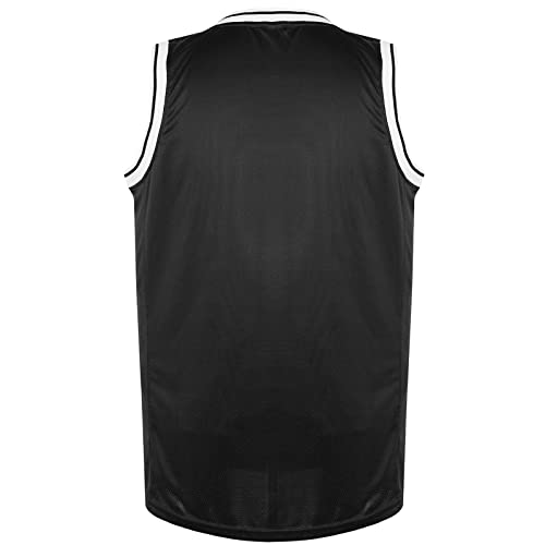 Blank Basketball Jersey, Men's Mesh Athletic Reversible Sports Shirts S-3XL