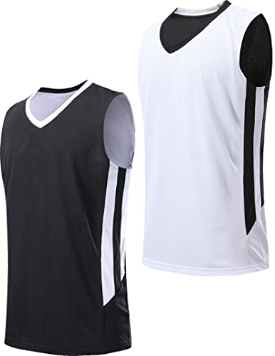 316LcZrgEeL.jpg Youth Boys Reversible Mesh Performance Athletic Basketball Jerseys Blank Team Uniforms for Sports Scrimmage