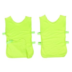 2PCS Youth Sports Practice Vests for Kids Breathable Mesh Team Pinnies for Soccer and Basketball Training Lightweight Uniforms