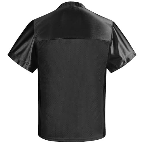 31OqurHcKXL.jpg Men's Blank Football Jersey, Adult Mesh Athletic Practice Football Shirts, American Football Jerseys for Adults S-2XL