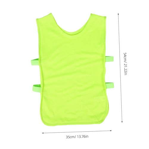 2PCS Youth Sports Practice Vests for Kids Breathable Mesh Team Pinnies for Soccer and Basketball Training Lightweight Uniforms