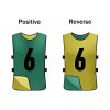 31rOHWHAtTL.jpg 12 Pack Reversible Numbered Pinnies, Double Sided Scrimmage Vest,Team Practice Jerseys for Kids and Adult