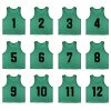 12 Pack Numbered（1-12） Scrimmage Vests/Sport Pinnies/Training Bibs For Basketball,Soccer, Volleyball and Baseball