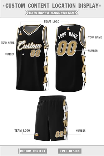 Custom Basketball Jersey with Athletic Shorts, Personalized Lightweight Practice Sports Training Tracksuit for Men/Youth