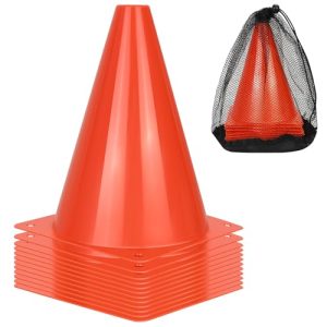 12/24/50/100pcs Soccer Cones, 7" Soccer Cones, Plastic Traffic Cones, Training Cones for Basketball Football Skating Drills