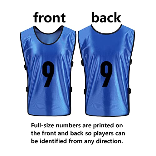 41AT3Ag3W4L.jpg 24Pack pinnies Soccer Vests Youth Scrimmage Basketball Team Practice Jerseys for Kids Adult Sports Football Pennies
