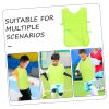 2PCS Youth Sports Practice Vests for Kids Breathable Mesh Team Pinnies for Soccer and Basketball Training Lightweight Uniforms