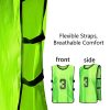 24 Pcs Soccer Practice Vest, Lightweight Numbered Soccer Team Pennies Soccer Lacrosse Training Sport Supplies Scrimmage Vests