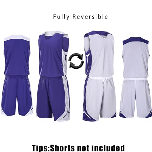 Reversible Basketball Jersey Team Athletic Scrimmage Mesh Blank Sports Uniforms S-3XL