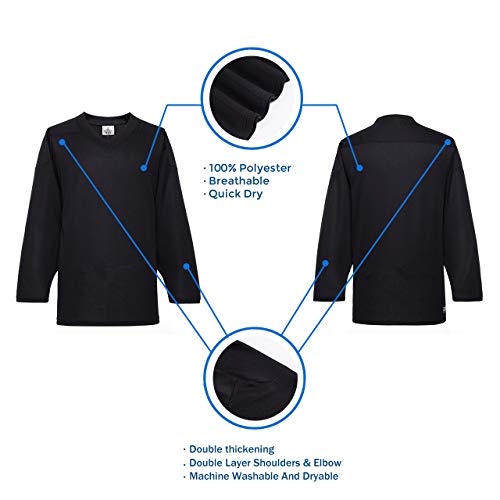 41OwSuAymTL.jpg H80 Series Blank Ice Hockey Practice Jersey for Men and Boy - Senior and Junior - Adult and Youth