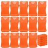 24 Pcs Pinnies Scrimmage Vests Team Practice Jersey Nylon Mesh Pennies for Soccer Basketball Sports