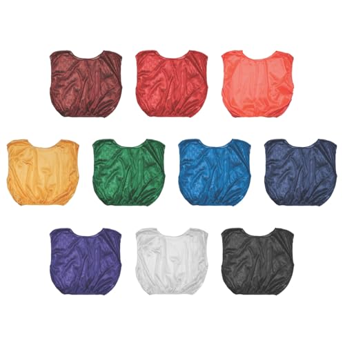 41VZRuJdzJL.jpg unisex-adult Mesh Practice Scrimmage Vest Regular and Numbered (Youth and Adult) - Pack of 12