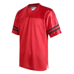 41Vmvxob3ML.jpg DEHANER Retro Classic Football Jerseys for Men Unisex Workout Dry-Fit Shirts Sports Uniforms Casual Tops