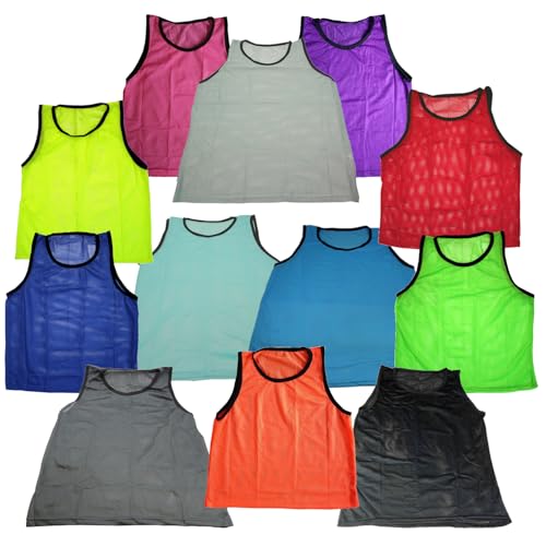 41XIINDOP8L.jpg Adult & Youth Scrimmage Training Vests for Soccer, Basketball & More – Available in 1, 6, 12, 24 Packs