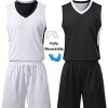 41YNixS9UVL.jpg Youth Boys Reversible Mesh Performance Athletic Basketball Jerseys Blank Team Uniforms for Sports Scrimmage