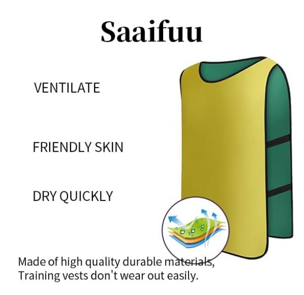 41cttNhwUcL.jpg 12 Pack Reversible Numbered Pinnies, Double Sided Scrimmage Vest,Team Practice Jerseys for Kids and Adult