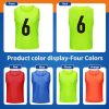 41d2cMIlYgL.jpg Soccer Pinnies Youth with Numbers Scrimmage Team Practice Vests Pennies Jerseys for Basketball Soccer Football Bibs