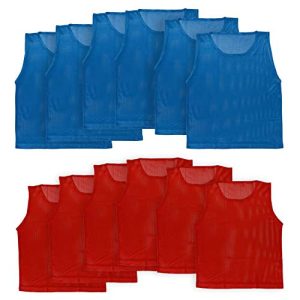 41fWeNWzU7L.jpg LITEMESH Pinnies (Set of 12/24 Practice Vests) Youth Pinnies, Pennies for Sports Youth, and Scrimmage Vests
