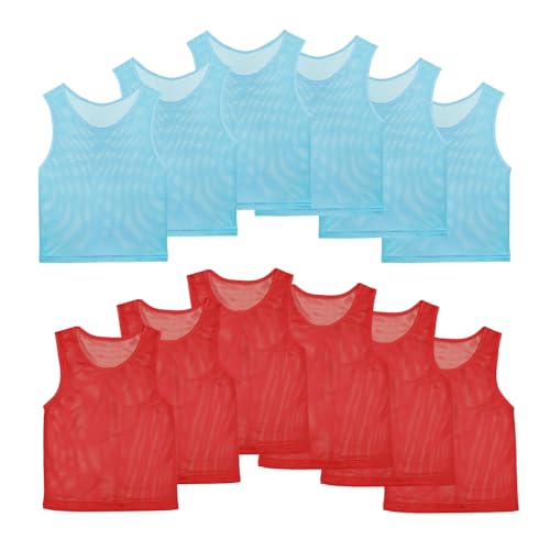41mtpYklJqL.jpg Pinnies Team Practice Vests for Child Youth Teen Adult,Mesh Scrimmage Jersey for Soccer Football Basketball