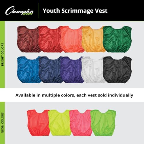 41pAuEG0KdL.jpg unisex-adult Mesh Practice Scrimmage Vest Regular and Numbered (Youth and Adult) - Pack of 12