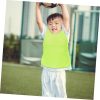 2PCS Youth Sports Practice Vests for Kids Breathable Mesh Team Pinnies for Soccer and Basketball Training Lightweight Uniforms