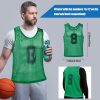 24 Pack Nylon Mesh Scrimmage Team Practice Vests Pinnies Jerseys Train Vest for Adult Sport Basketball Soccer Football