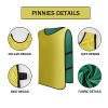41tm-updI7L.jpg 12 Pack Reversible Numbered Pinnies, Double Sided Scrimmage Vest,Team Practice Jerseys for Kids and Adult
