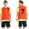 41uIXvIPpVL.jpg Soccer Sports Team Practice Pinnies Scrimmage Training Mesh Vests with Number-12 pcs Pack