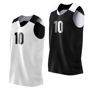 41uoi9hnxyL.jpg Reversible Basketball Jersey for Men with Number | Individual Jersey for Games or Scrimmage | Black/White