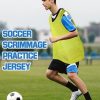 36 Pcs Adult Pinnies Scrimmage Vests Youth Pinnies Team Practice Jerseys for Sports Soccer Football Basketball Practice