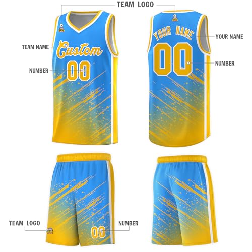 516UdjaMWJL.jpg Custom Basketball Jersey Uniform Printed Personalized Team Name Number for Men Women Youth