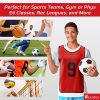 Machine Washable Sports Training Jerseys Bibs. Numbered Front and Back Pinnies for Game Play. Comfortable Polyester Vests