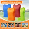 6 Pack Pinnies for Adult/Youth/Kids, Sports Pennies for Soccer Basketball Football Team, Scrimmage Practice Jerseys
