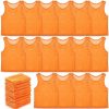 24 Pcs Youth Pinnies Kids Penny Jersey Scrimmage Vest Basketball Practice Jersey Soccer Vests for Youth Kids