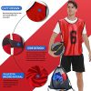 51CQl21BSeL.jpg Sports Pinnies-Numbered Practice Vest Pennies for Soccer Basketball Jersey Bibs -Set of 12/Youth Adults Team