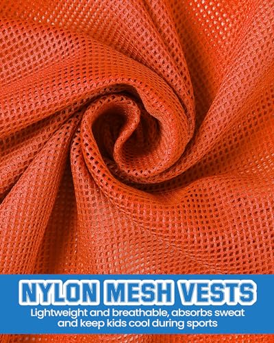 36 Pcs Adult Pinnies Scrimmage Vests Youth Pinnies Team Practice Jerseys for Sports Soccer Football Basketball Practice