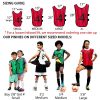 51EI6BByQiL.jpg LVL10 Pro Sports Pinnies - Reversible Numbered Pinnies with Premium Fabric, Comfortable Fit and Fade-Resistant Print - 6 Pack