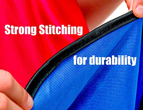 51KLmyWbbQL.jpg LVL10 Pro Sports Pinnies - Reversible Numbered Pinnies with Premium Fabric, Comfortable Fit and Fade-Resistant Print - 6 Pack