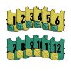 51LteJZLdVL.jpg 12 Pack Reversible Numbered Pinnies, Double Sided Scrimmage Vest,Team Practice Jerseys for Kids and Adult