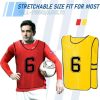 24 Pcs Numbered Practice Vests Scrimmage Soccer Pinnies Traning Jerseys Team Sports Bibsfor Youth and Adult(Large)