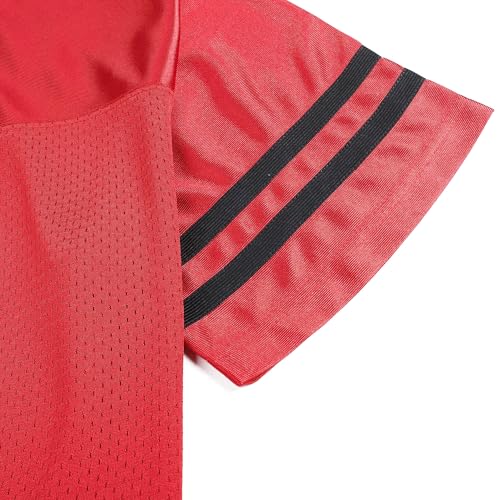 51NKgr5JvhL.jpg DEHANER Retro Classic Football Jerseys for Men Unisex Workout Dry-Fit Shirts Sports Uniforms Casual Tops