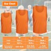 6 Pack Pinnies for Adult/Youth/Kids, Sports Pennies for Soccer Basketball Football Team, Scrimmage Practice Jerseys