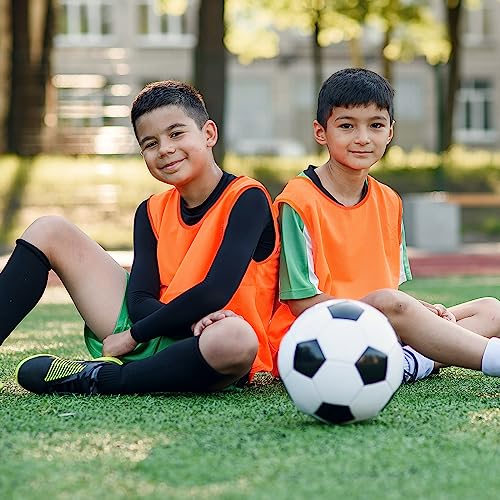 24 Pcs Youth Pinnies Kids Penny Jersey Scrimmage Vest Basketball Practice Jersey Soccer Vests for Youth Kids