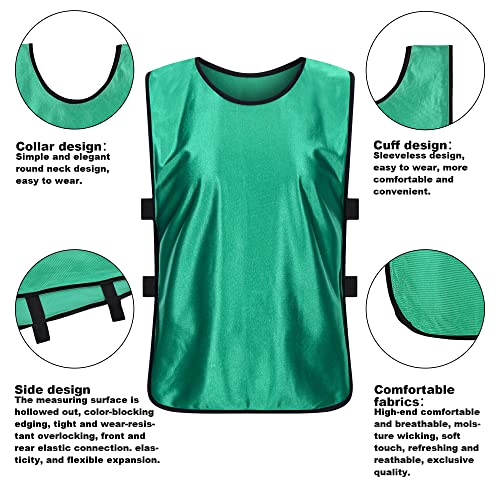 6 Pack Scrimmage Vests/Sport Basketball Pinnies/Soccer Bibs for Kid and Adult