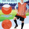 36 Pcs Adult Pinnies Scrimmage Vests Youth Pinnies Team Practice Jerseys for Sports Soccer Football Basketball Practice