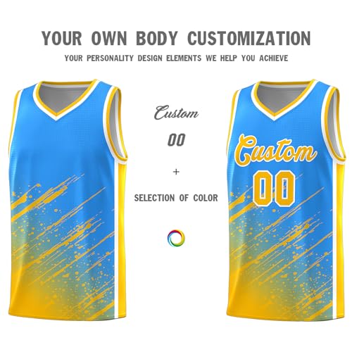 51b5GWMqasL.jpg Custom Basketball Jersey Uniform Printed Personalized Team Name Number for Men Women Youth