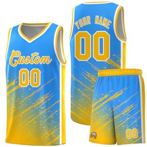 51bllE1yAnL.jpg Custom Basketball Jersey Uniform Printed Personalized Team Name Number for Men Women Youth