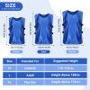 6 Pack Basketball Jersey, Polyester Soccer Training Vest Water Absorption Scrimmage Team Vests for Adult Kids