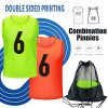 51mEN5diXYL.jpg Soccer Pinnies Youth with Numbers Scrimmage Team Practice Vests Pennies Jerseys for Basketball Soccer Football Bibs