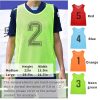 51nwp3r-l8L.jpg Pinnies Team Practice Vests with Numbers for Child Youth Teen Adult, Mesh Scrimmage Jerseys for Soccer, Football